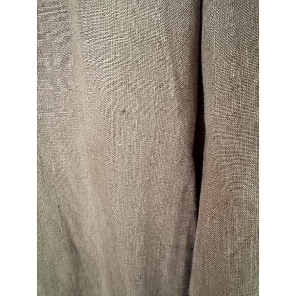 NWD Vetta Wide Leg Apron Linen Pants Size 2 Olive Green Cropped High Rise - Picture 9 of 11